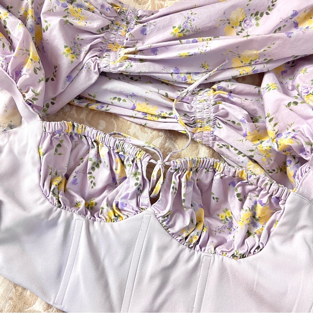 💔SOLD $119 House of CB Millicent Lilac Cropped Top - Picture 10 of 12